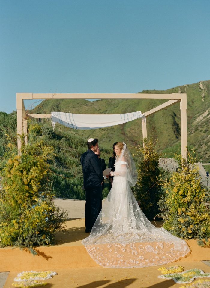 Austyn and Dylan under chuppah