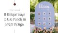 12 Unique Ways to Use Panels in Event Design - Revelry Event Designers ...