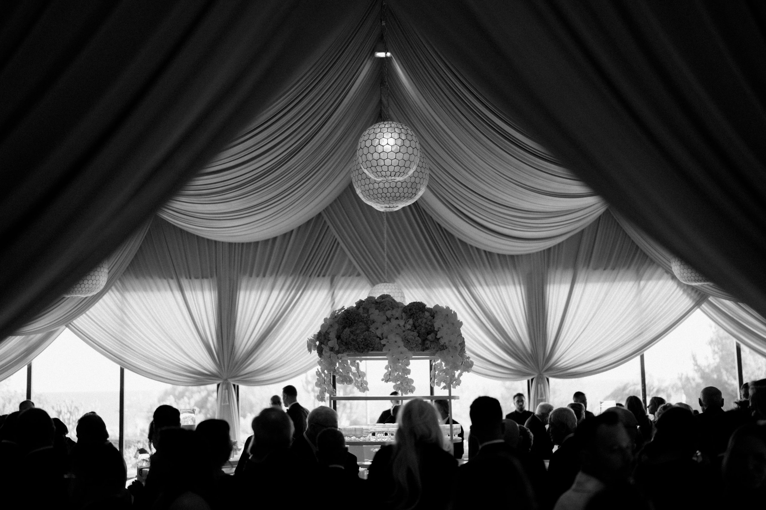 Luxury event draping wedding